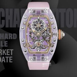 RM75-01 Flying Tourbillion Sapphire Pink(32.90×46.75mm   Sapphire crystal material）