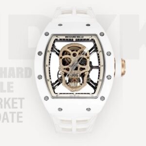 RM 052 White ceramic gold skull (limited to 10 pieces worldwide)