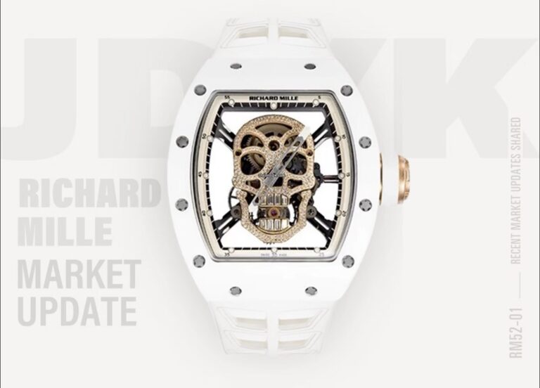 RM 052 White ceramic gold skull (limited to 10 pieces worldwide)