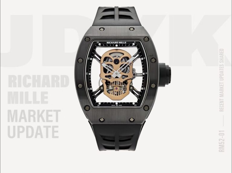 RM 052 Tourbillion Black Gold Skull
