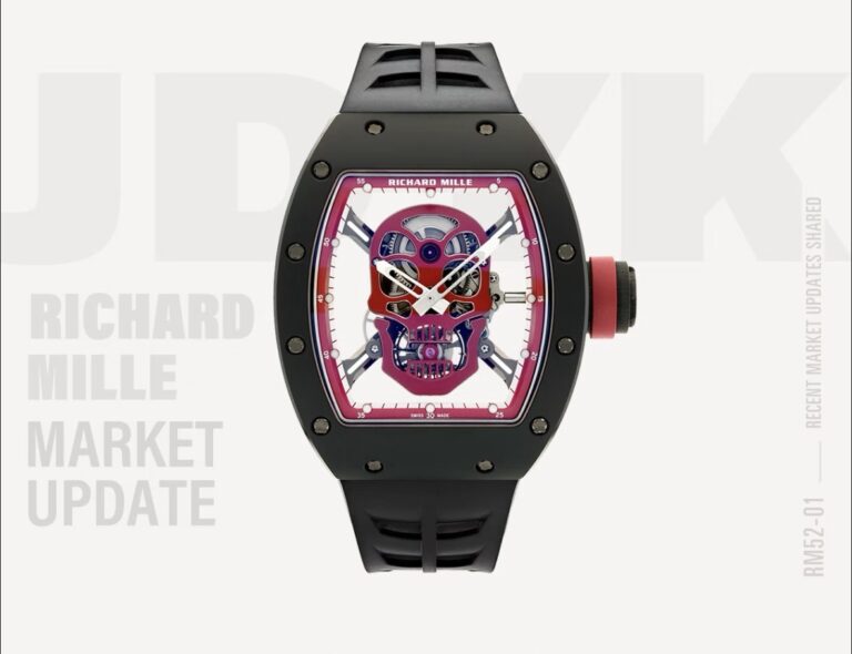 RM 052 Tourbillion Black Gold Skull